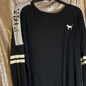 Black & cheetah print shirt